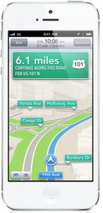 iPhone 5 with Maps